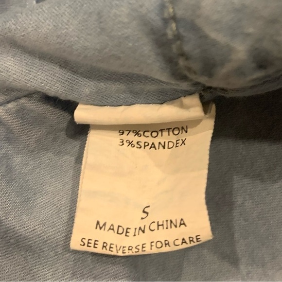 Denim One Shoulder Ruffle Bustier - Picture 6 of 6